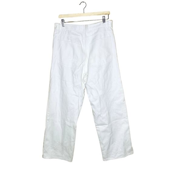 Lisa Says Gah Robyn High Waist Straight Leg White Jeans Plus Size 34 - Picture 4 of 6